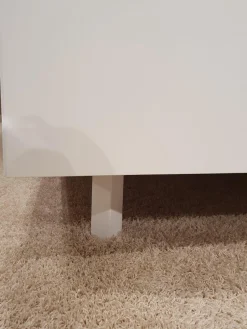 Contur Polsterbetten|Bett 0500 Materico Cotto Und Echtlack Bianco Weiß