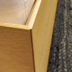 Kettnaker Polsterbetten|Bett B3 Eiche Furniert Hell Füße Verchromt Inklusive 2 Matratzen Und Lattenroste