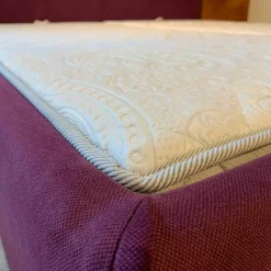 Möller Design Boxspringbetten|Bett Bohemian Stoff Shadow Prune mit Unterfederung ohne Matratzen