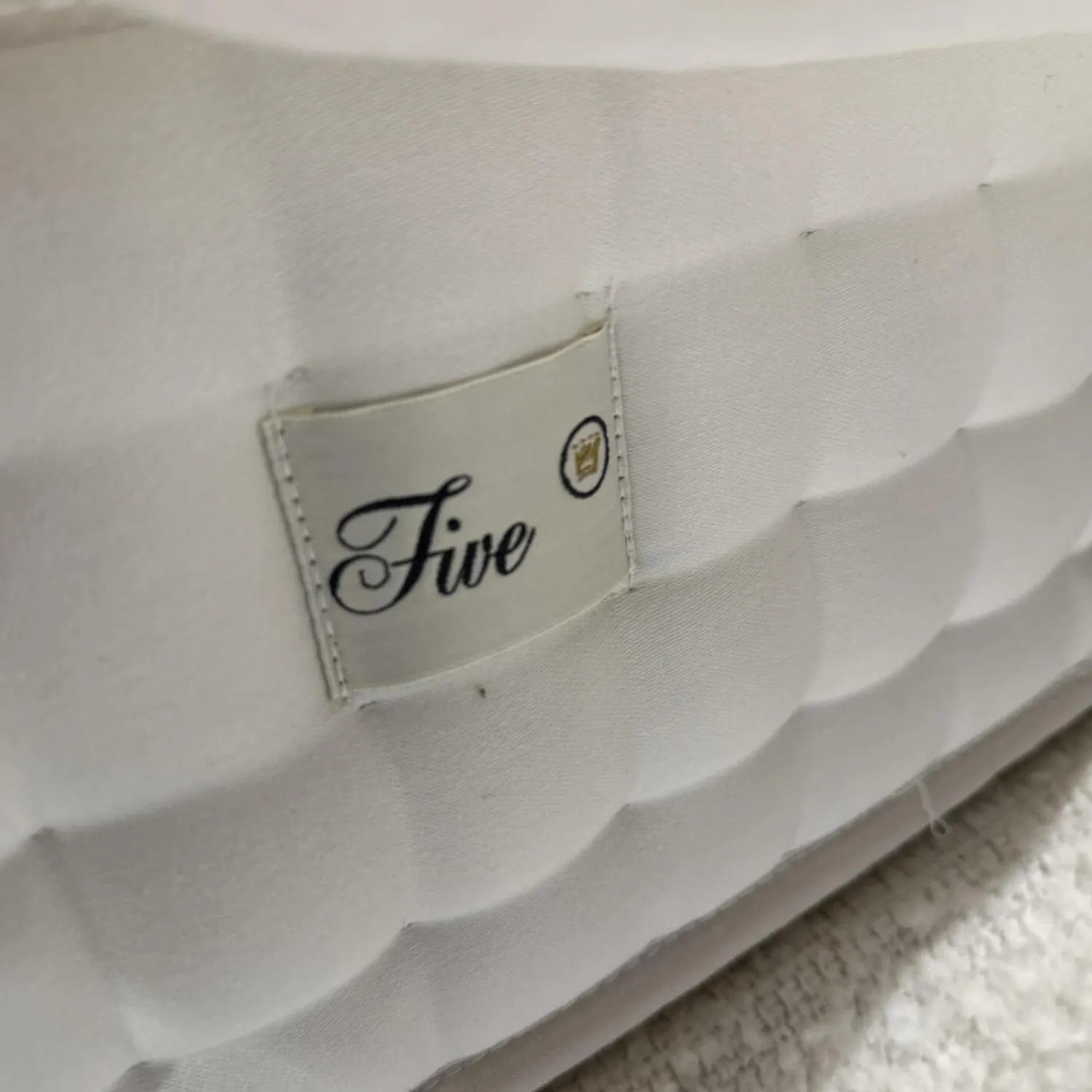 Schramm Polsterbetten|Bett Cleo Origins Complete Stoff Maxim 2130 Wollweiß Füße Metall Weiß Getaucht Inklusive 2 Matratzen