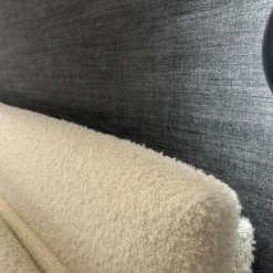 Schramm Polsterbetten|Bett Cleo Origins Complete Stoff Maxim 2130 Wollweiß Füße Metall Weiß Getaucht Inklusive 2 Matratzen