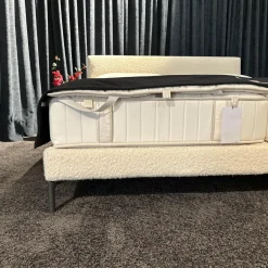 Schramm Boxspringbetten|Bett Cleo Origins Complete Stoff 4 Andy 2980 White Weiß Füße Metall Mit 2 Matratzen