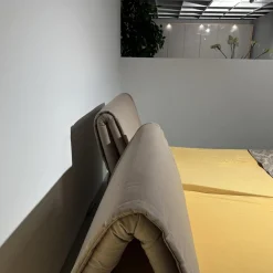 Hasena Polsterbetten|Bett Dream Deluxe Stoff Linen 341 Taupe Grau Kopfteil Riposo Füße Ivio Buche Massiv Marrone Schwarz Mit Verstellbarem Kopfteil