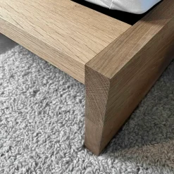 e15 Polsterbetten|Bett Massivholz Europäische Eiche Geölt Mit Bank Und Beistelltisch