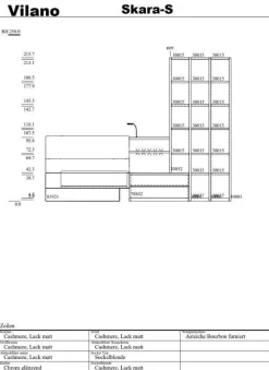 Rietberger Möbelwerke Polsterbetten|Bett mit Anbauregal Skara Schlafen Lack Cashmere (R4)