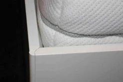 Interlübke Polsterbetten|Bett Nocto Plus Lack Kristallweiß M02 mit Matratzen und Rückwandpaneele