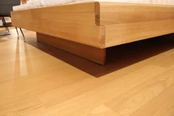 Team 7 Polsterbetten|Bett Nox Eiche Holzhaupt Naturöl mit Komforthöhe Ohne Lattenrost Und Matratze