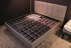 Tempur Polsterbetten|Bett Relax 180x200 Stoff Ash Grau mit Lattenrost und 2 Matratzen