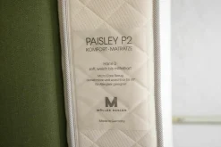 Möller Design Polsterbetten|Bett Slim Edition Stoff Casa 88 Turtle Grün Metallfüße Schwarz mit Matratze