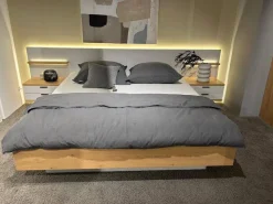 Rietberger Möbelwerke Polsterbetten|Bett Sonate Korpus Asteiche Furniert Kopfteil Lack Brillantgrau