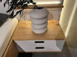 Rietberger Möbelwerke Polsterbetten|Bett Sonate Korpus Asteiche Furniert Kopfteil Lack Brillantgrau