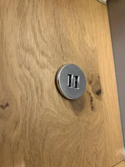 Rietberger Möbelwerke Polsterbetten|Bett Sonate Korpus Asteiche Furniert Kopfteil Lack Brillantgrau