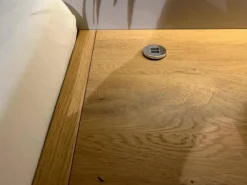 Rietberger Möbelwerke Polsterbetten|Bett Sonate Korpus Asteiche Furniert Kopfteil Lack Brillantgrau