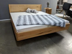 Team 7 Polsterbetten|Bett Times Eiche Wild Naturöl mit Holzhaupt ohne Lattenrost und Matratzen