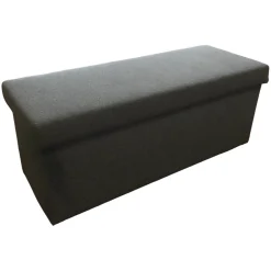 Oschmann Bänke|Betttruhe Modell Deluxe Stoff 4672 Ontario Farbe 20 Hellgrau Uni