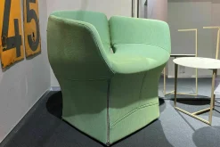 Moroso Loungesessel|Bloomy Sessel Stoff A7864 Elastic 1 Uniform Melange Oase Grün