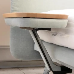 Velda Boxspringbetten|Boxspringbett Finesse Stoff KSC Mint Fuß Alu Rahmen Starr Mit 2 Matratzen Und 2 Nachtkkommoden