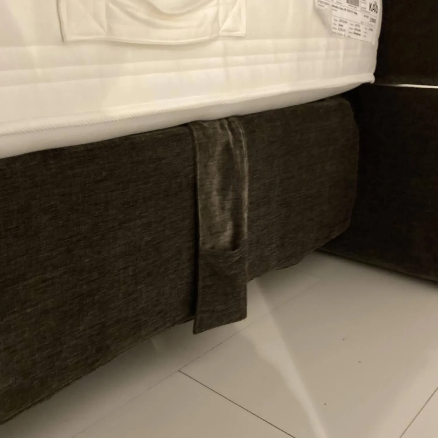 Contur Boxspringbetten|Boxspringbett Full Set Stoff Braun mit motorischer Kopf- und Fußverstellung Inklusive Matratzen