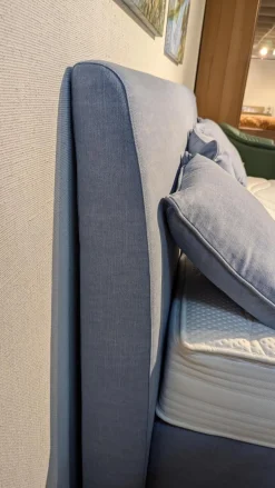 Frankenstolz Boxspringbetten|Boxspringbett Made In Green Königssee Stoff C 3012 Hellblau Füße F10 Buch Inklusive Matratze Gelauflage Integriert Mit 4 Kissen Ohne Plaid