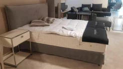 Treca Interiors Boxspringbetten|Boxspringbett Set Smart Volant mit 2 Matratzen Omega Spring H17 und Topper