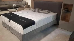 Treca Interiors Boxspringbetten|Boxspringbett Set Smart Volant mit 2 Matratzen Omega Spring H17 und Topper