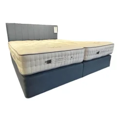 Vispring Boxspringbetten|Boxspringbett Herald Superb Stoff 2099 Blau Inklusive 2 Matratzen