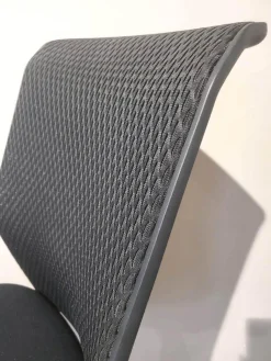 Vitra Bürostühle|Bürostuhl Id Mesh Bezug Sitz Plano Nero Schwarz Rücken Diamond Mesh Nero F30 Schwarz Gestell Edelstahl Mit Rollen Schwarz