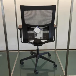 ICF Bürostühle|Bürostuhl Una Plus Bezug Stoff Mesh 01 Nero Schwarz Gestell Nylon Schwarz Struktur 115 Schwarz Mit 5 Stern Fuß Auf Rollen