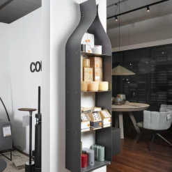 Cattelan Italia Regale|Buchregal Swing Metall GFM69 Graphit Gaufriet