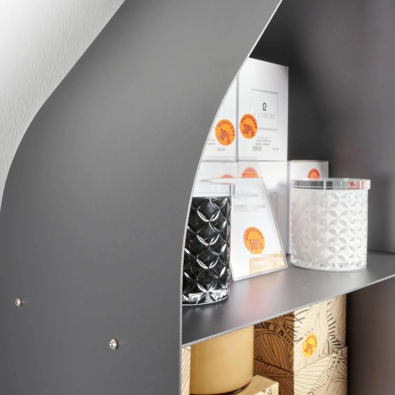 Cattelan Italia Regale|Buchregal Swing Metall GFM69 Graphit Gaufriet