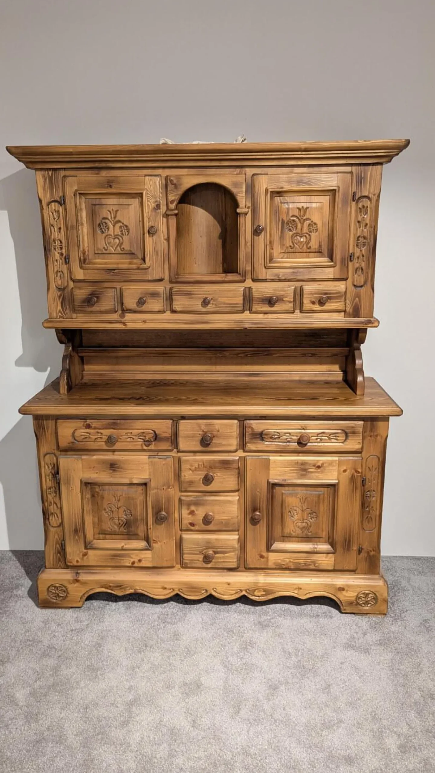 Voglauer Vitrinen & Highboards|Buffett Anno 1600 Fichte Antik Gewachst