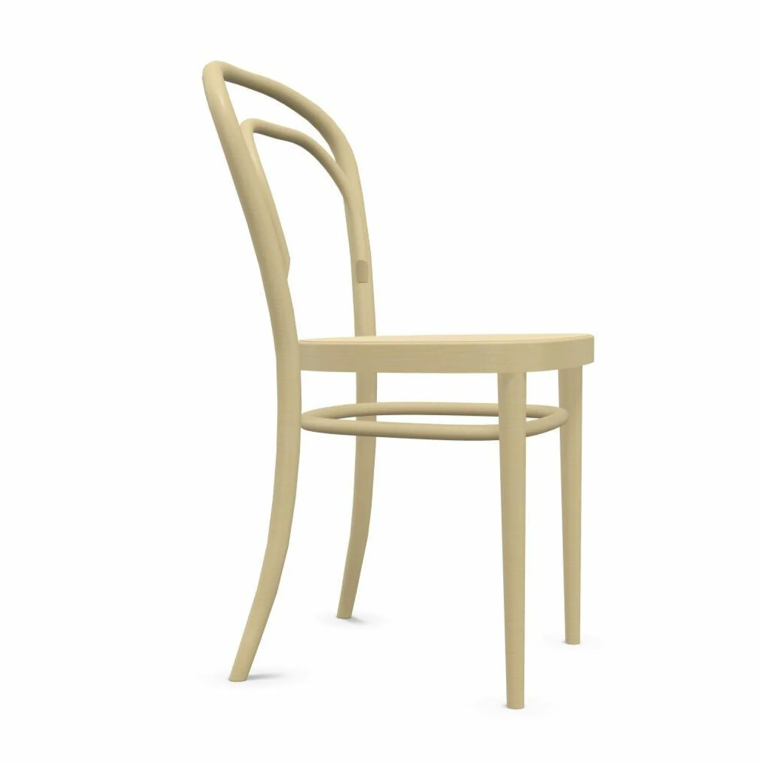 Thonet Einzelstühle|Bugholzstuhl 214 Pure Materials Esche Naturholzlack Sitz Rohrgeflecht mit Kunststoffstützgewebe