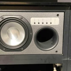 Spectral Smart Furniture Wohnwände & Tv-Lowboards|Catena Hifimöbel Korpus Schwarz Hochglanz Lautsprechertuch Schwarz mit Lautsprechersystem