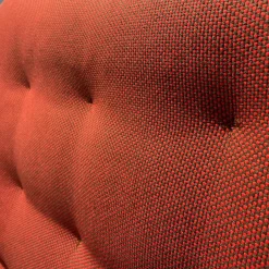 Vitra 2-Sitzer-Sofas|Chaise Lounge Suita Klein Stoff Laser Farbe 35 Rot Moorbraun Untergestell Poliert