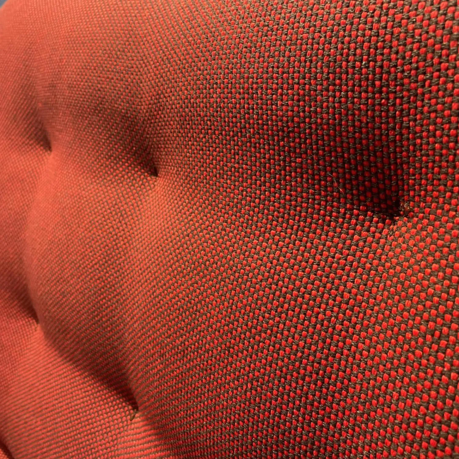 Vitra 2-Sitzer-Sofas|Chaise Lounge Suita Klein Stoff Laser Farbe 35 Rot Moorbraun Untergestell Poliert