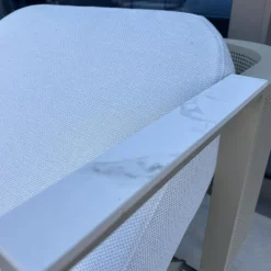 Gandia Blasco Loungemöbel|Chaiselounge Solanas Tumbona Auflage Stoff Soft Duo Crudo 07 Beige Grau