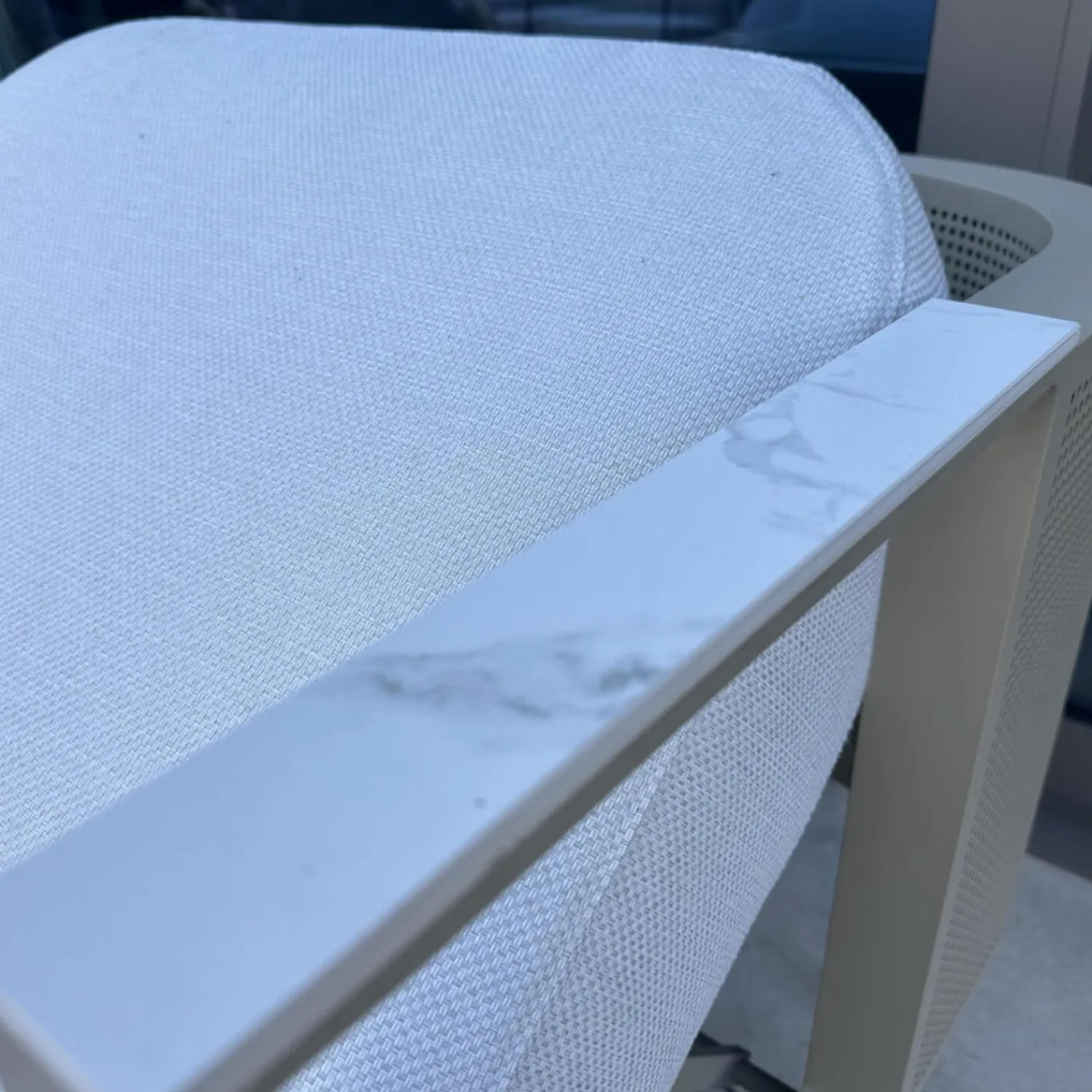 Gandia Blasco Loungemöbel|Chaiselounge Solanas Tumbona Auflage Stoff Soft Duo Crudo 07 Beige Grau