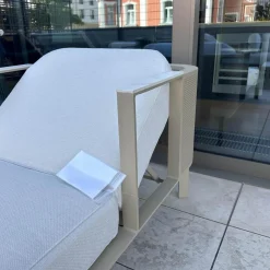 Gandia Blasco Loungemöbel|Chaiselounge Solanas Tumbona Auflage Stoff Soft Duo Crudo 07 Beige Grau