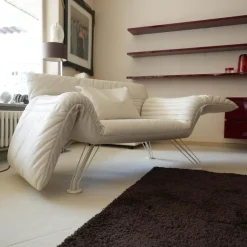 De Sede Daybeds & Recamieren|Chaiselounge Winfried Totzek Leder Select Weiß Füße Metall Weiß