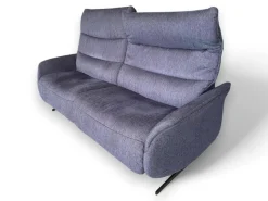 himolla 2-Sitzer-Sofas|Comfort Sofa 4051 Cumuly Stoff Uni Ozean Blau Gestell Metallkufen Anthrazit Inklusive Elektrische Verstellung