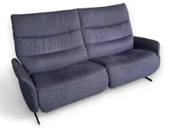 himolla 2-Sitzer-Sofas|Comfort Sofa 4051 Cumuly Stoff Uni Ozean Blau Gestell Metallkufen Anthrazit Inklusive Elektrische Verstellung