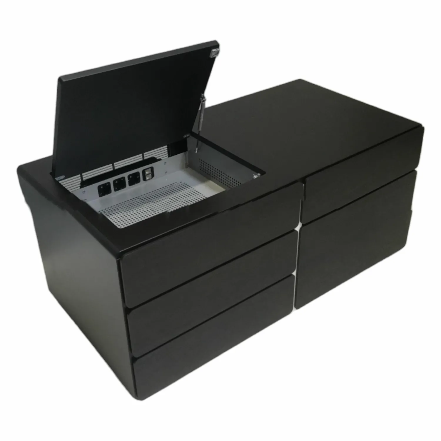 Renz Regale & Container|Container Star Lack Braun Metallic