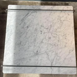 Rolf Benz Couchtische|Couchtisch 931-542 Carrara Geledert Und Eiche Gestell Glatt Lackiert Matt Umbragrau