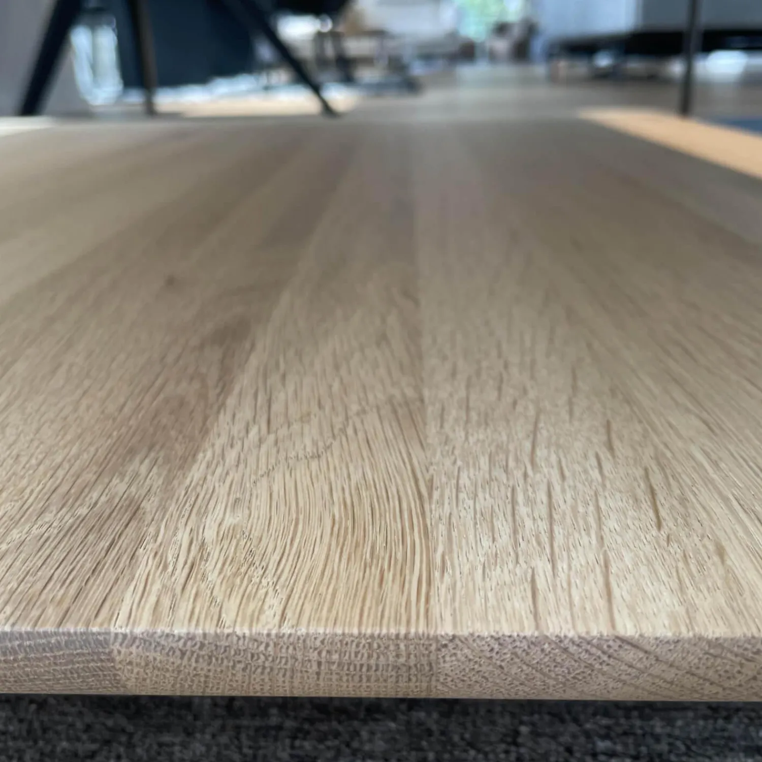 Rolf Benz Couchtische|Couchtisch 931-542 Carrara Geledert Und Eiche Gestell Glatt Lackiert Matt Umbragrau