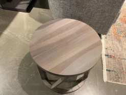 Rolf Benz Couchtische|Couchtisch 920 Nussbaum Massiv Altgrau Gebeizt