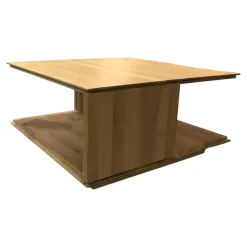 Decker Couchtische|Couchtisch Alivio Ausführung Asteiche Massiv Bianco Geölt Auf Rollen