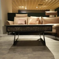 Hartmann Couchtische|Couchtisch Alva Kernbirke Massiv Harmaa 3110W 0135 Rindenbeleuchtung