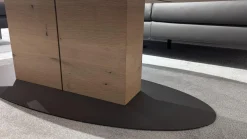 Thielemeyer Couchtische|Couchtisch Avida Asteiche Massiv Fuß Schwarz