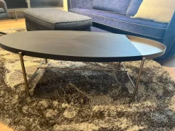 Christine Kröncke Couchtische|Couchtisch Bela Ct 135 Tischplatte Eiche Wengefarbig Furniert Ablage Bronce Look No. 34 Gestell Metall Bronce Look No. 34