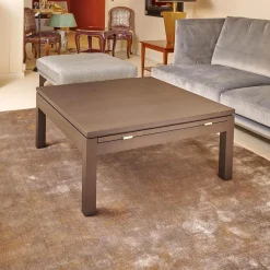 Form Exclusiv Couchtische|Couchtisch Bordeaux Eiche Dunkel Wengefarbig Inklusive 2 Schubladen Und 2 Tablarauzügen